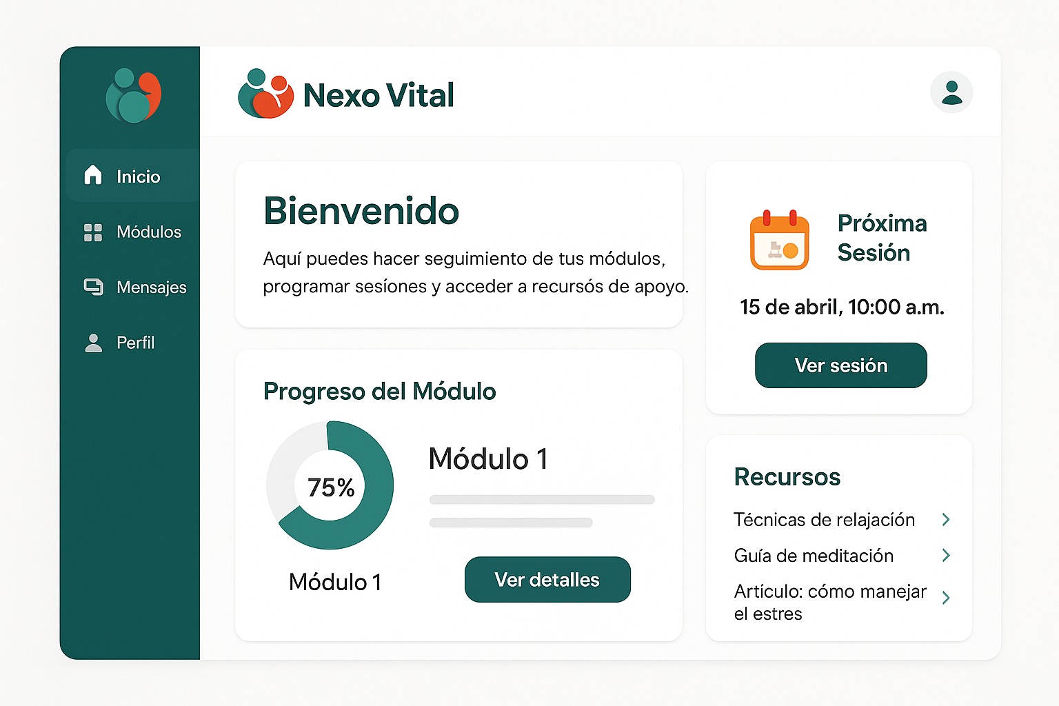Red de apoyo para usuarios y familias
